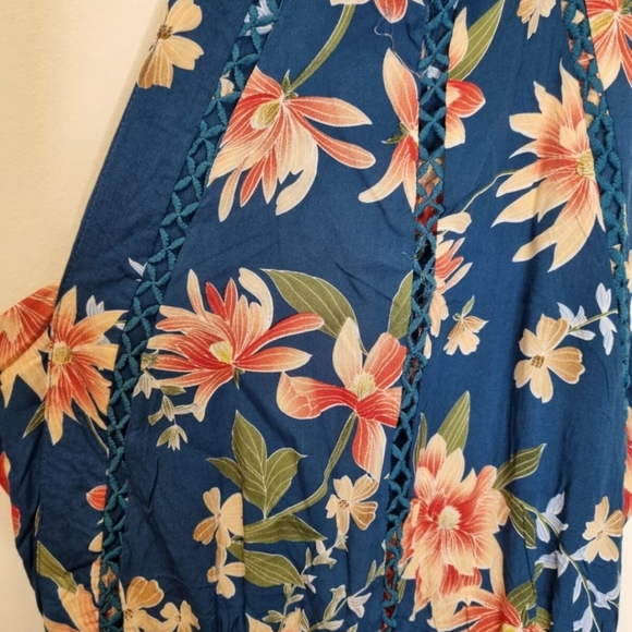 Jaase tropical backless high neck dress size S - Picture 4 of 4